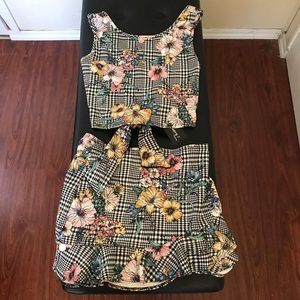 Forever21 plus size Two Piece tank and skirt 1X